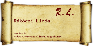 Rákóczi Linda névjegykártya